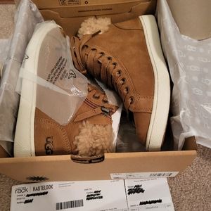 Ugg Olive HighTop Sneaker Size 7 (Brown) (Brand new in box)